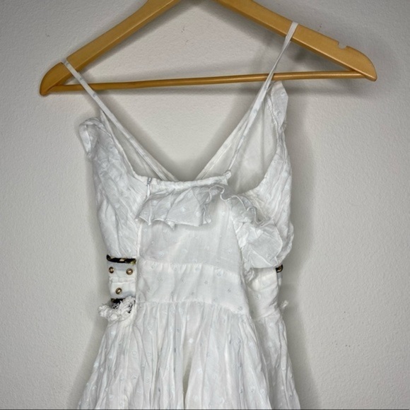 Place Nationale La Vernette Strappy White Bridal Sun Mini Dress NWT - Picture 8 of 16